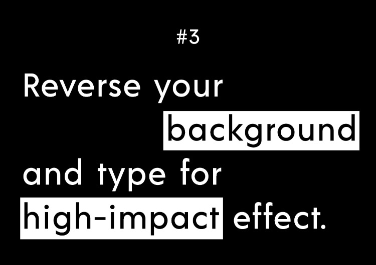 инвертированный текст