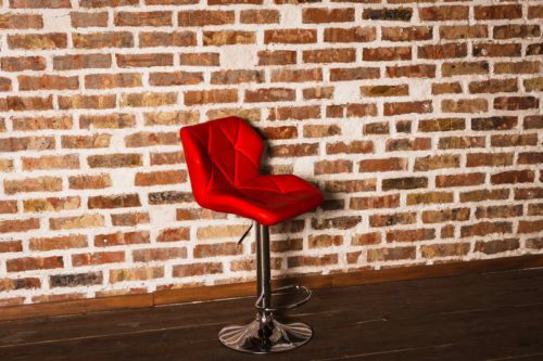 стул красный кожзам